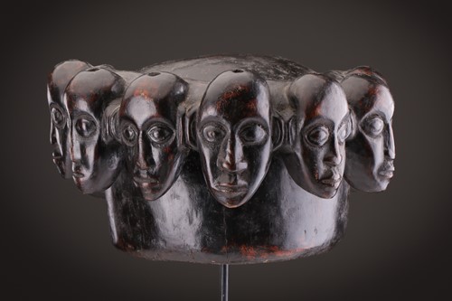 Lot 112 - A Mambila zoomorphic headdress mask, Cameroon,...