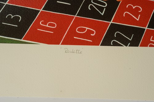 Lot 50 - Beryl Cook (1926-2008), 'Roulette', limited...