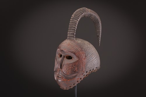 Lot 157 - A West African mask, possibly Yaure, Ivory...