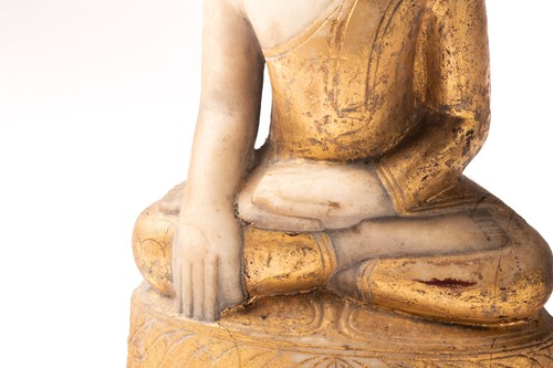 Lot 186 - A Burmese Buddha, 19th /20th century, seated...