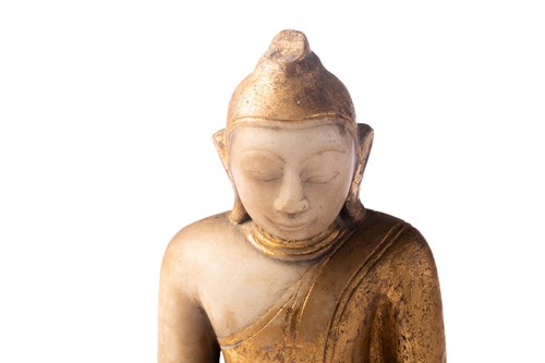 Lot 186 - A Burmese Buddha, 19th /20th century, seated...