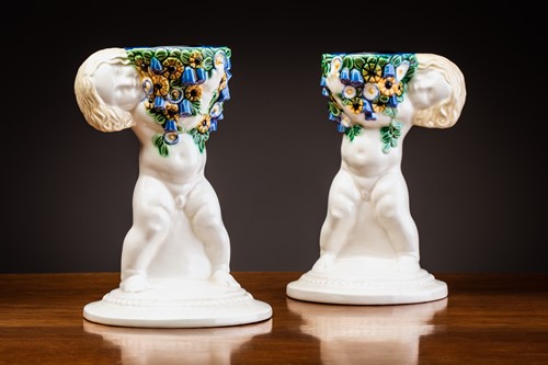 Lot 79 - Michael Powolny (1871-1954) Austrian, a pair...