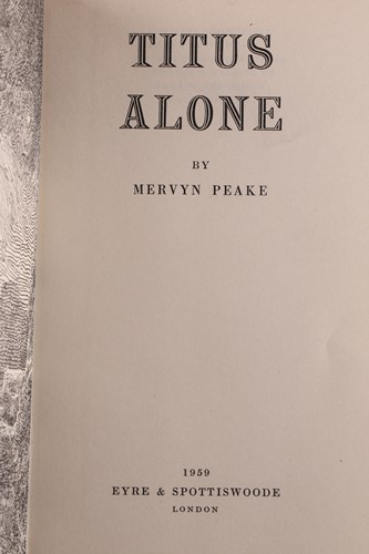 Lot 352 - Peake (Mervyn), The Gormenghast Trilogy, 1st...