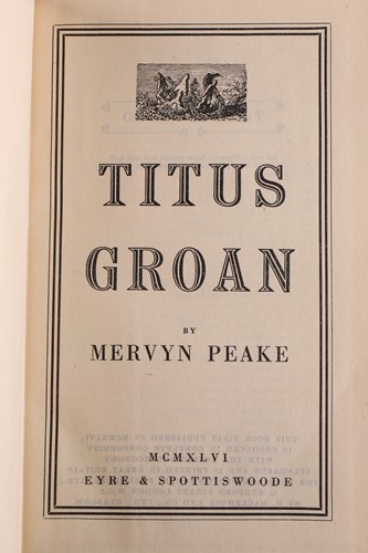 Lot 352 - Peake (Mervyn), The Gormenghast Trilogy, 1st...