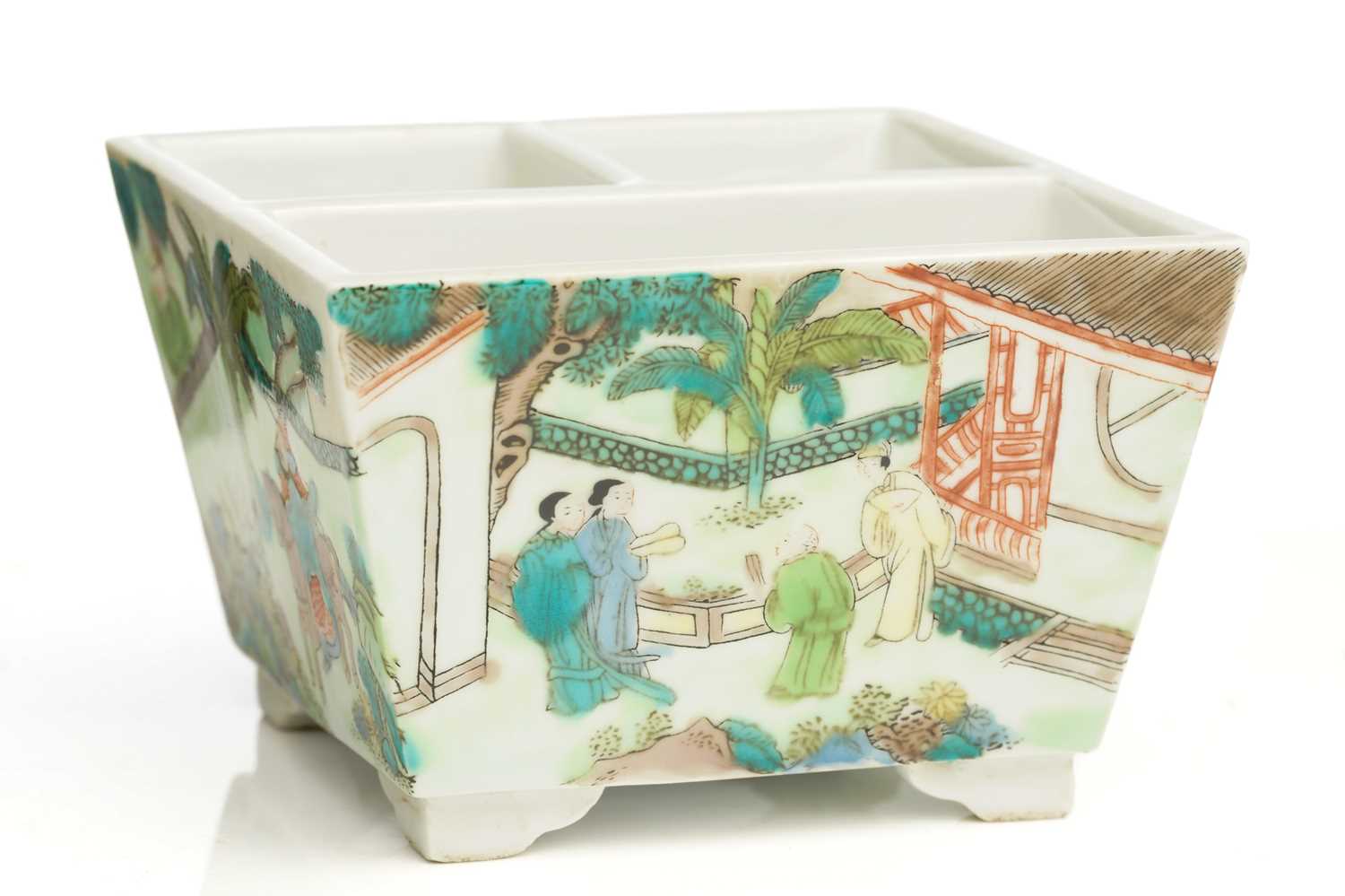Lot 103 - A Chinese porcelain scholars desk accessory,...