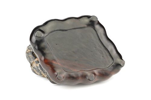 Lot 175 - A Chinese scholars rock, of zoomorphic form in...