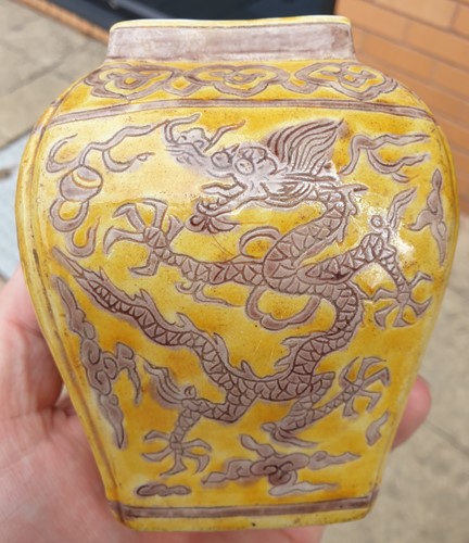 Lot 180 - A Chinese porcelain Ming style Dragon and...