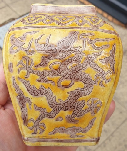 Lot 180 - A Chinese porcelain Ming style Dragon and...