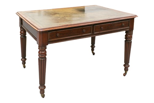 Lot 301 - A George IV Gillows-style mahogany writing...