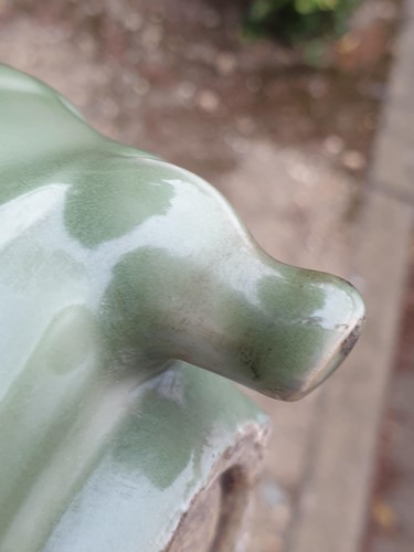 Lot 116 - A Chinese celadon glazed censor, of...