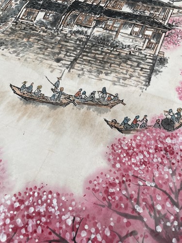 Lot 197 - A Chinese hanging scroll, New Year - Suzhou...