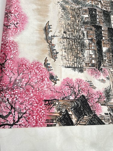 Lot 197 - A Chinese hanging scroll, New Year - Suzhou...