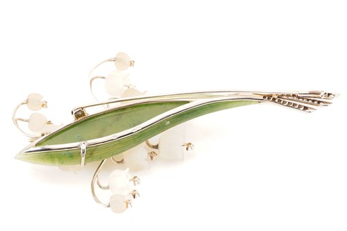 Lot 240 - An Austrian gem-set brooch designed as a sprig...