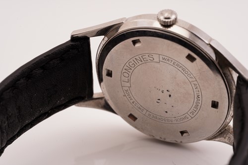 Lot 320 - A Longines hand-wound wristwatch, featuring a...
