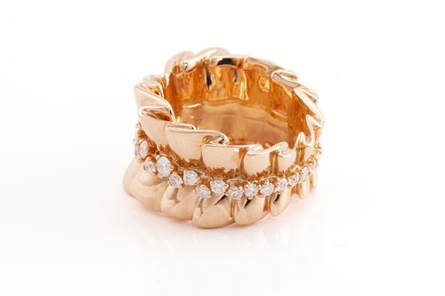 Lot 278 - Dior - 'Archi' ring set with diamonds in 18ct...