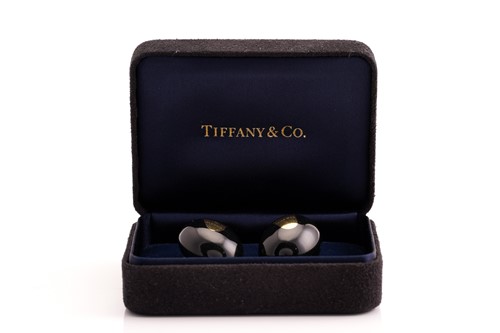 Lot 238 - Tiffany & Co. - A pair of black nephrite...