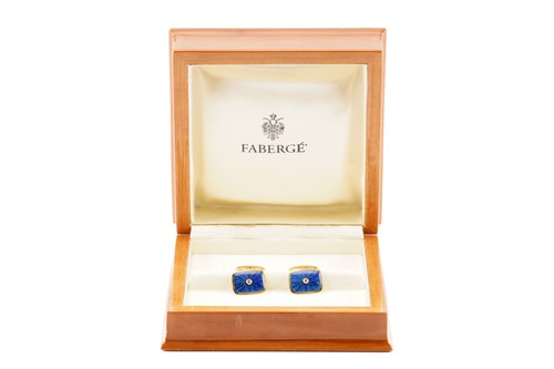 Lot 182 - Fabergé - A pair of contemporary enamel...
