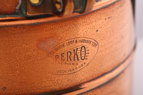 Lot 369 - A brass ship's compass by Sestral, the domed...