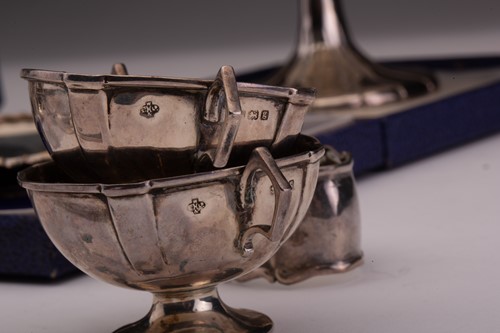 Lot 370 - A pair of silver salt and pepper grinders,...