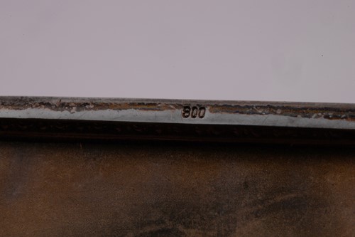 Lot 409 - A silver pocket watch case with easel stand...