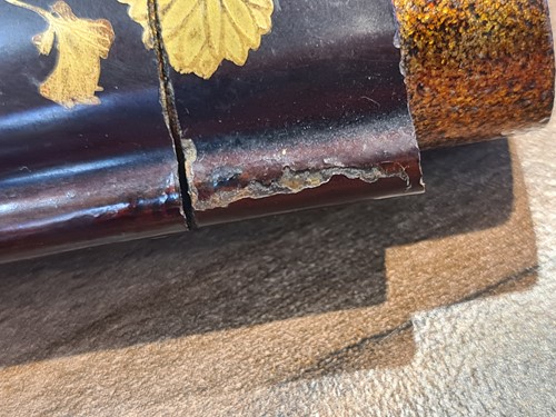 Lot 157 - A Japanese four-case lacquer inro, Meiji...