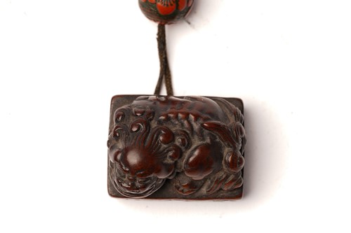 Lot 157 - A Japanese four-case lacquer inro, Meiji...