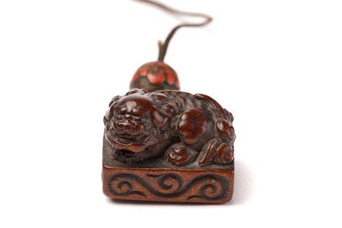 Lot 157 - A Japanese four-case lacquer inro, Meiji...