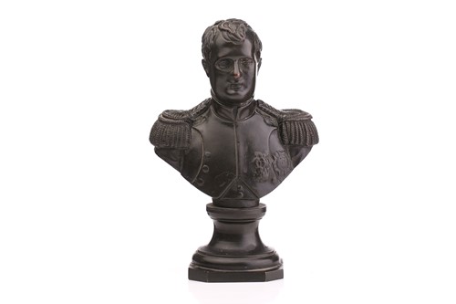 Lot 413 - A late 19th-century bronze bust of Napoleon,...