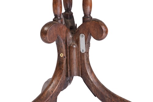 Lot 250 - A George III and later mahogany tripod table...