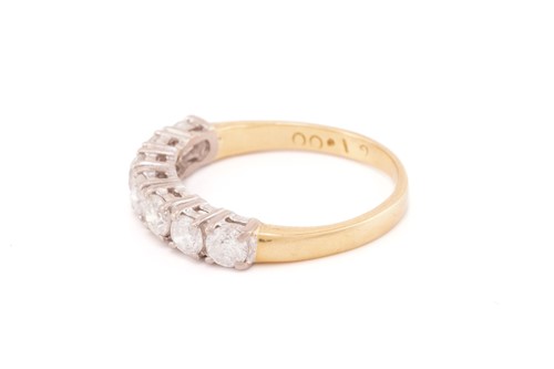 Lot 19 - A diamond half eternity ring, comprising seven...
