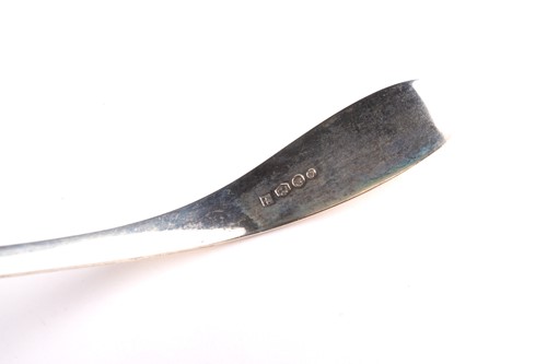 Lot 356 - A 19th century Dutch silver fish slice with a...