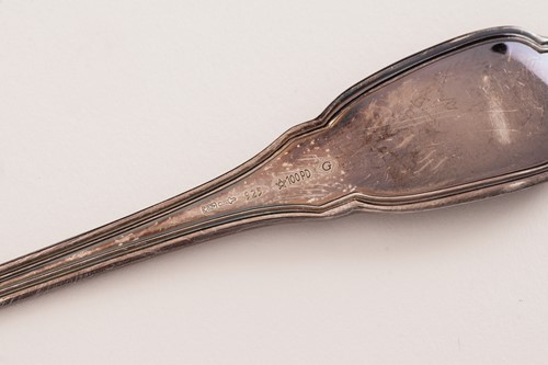 Lot 356 - A 19th century Dutch silver fish slice with a...