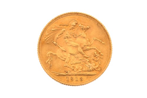 Lot 287 - A George V full sovereign, 1913.