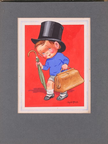 Lot 39 - Donald McGill (1875-1962), an unframed signed...