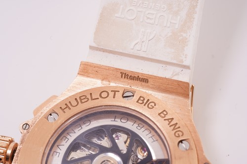 Lot 343 - A 44mm Hublot Big Bang Chronograph featuring a...