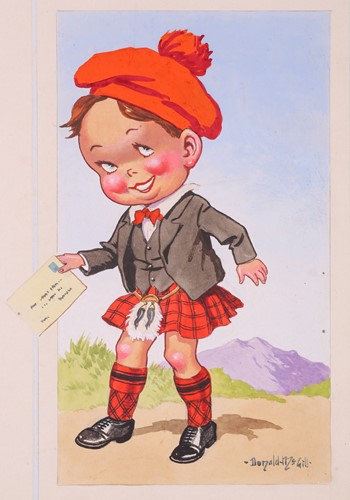 Lot 40 - Donald McGill (1875-1962), an unframed signed...