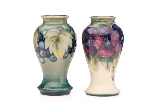 Lot 123 - Two Moorcroft baluster vases, circa 1925, one '...