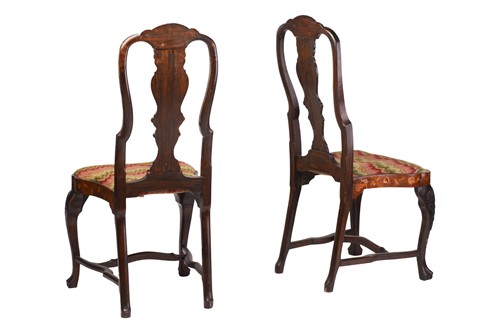 Lot 254 - A pair of late 18th century Dutch marquetry...