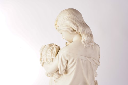 Lot 418 - After J. Durham 1862, a Parian ware figure of...