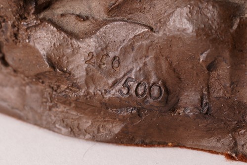 Lot 416 - A cold cast bronzed resin bust of Dr. David...