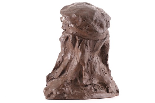 Lot 416 - A cold cast bronzed resin bust of Dr. David...