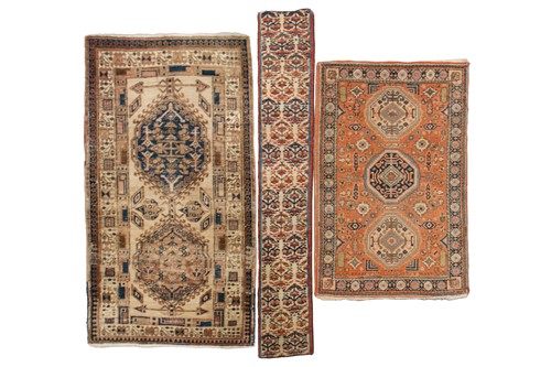 Lot 333 - An old possibly North West Persian tribal rug...
