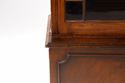 Lot 273 - George III mahogany bookcase, on a later stand,...