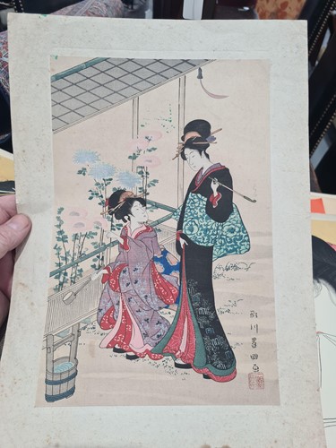 Lot 164 - A collection of Japanese woodblock prints...
