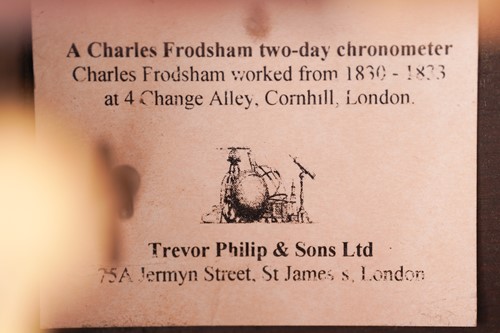 Lot 357 - Charles Frodsham, 84 Strand, London; A mid...