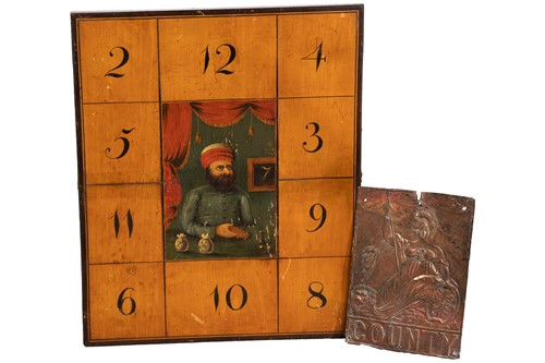 Lot 226 - A 19th century inlaid games board, with chess...
