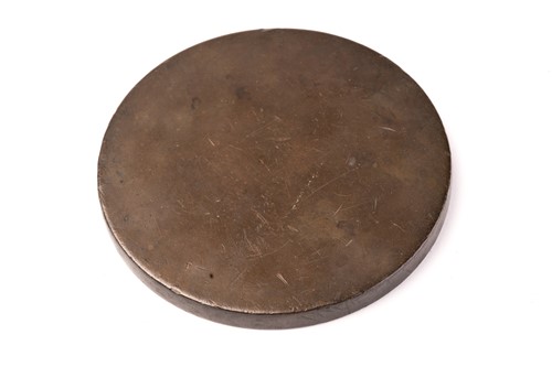 Lot 137 - A Chinese bronze mirror, Qing, 19th century,...
