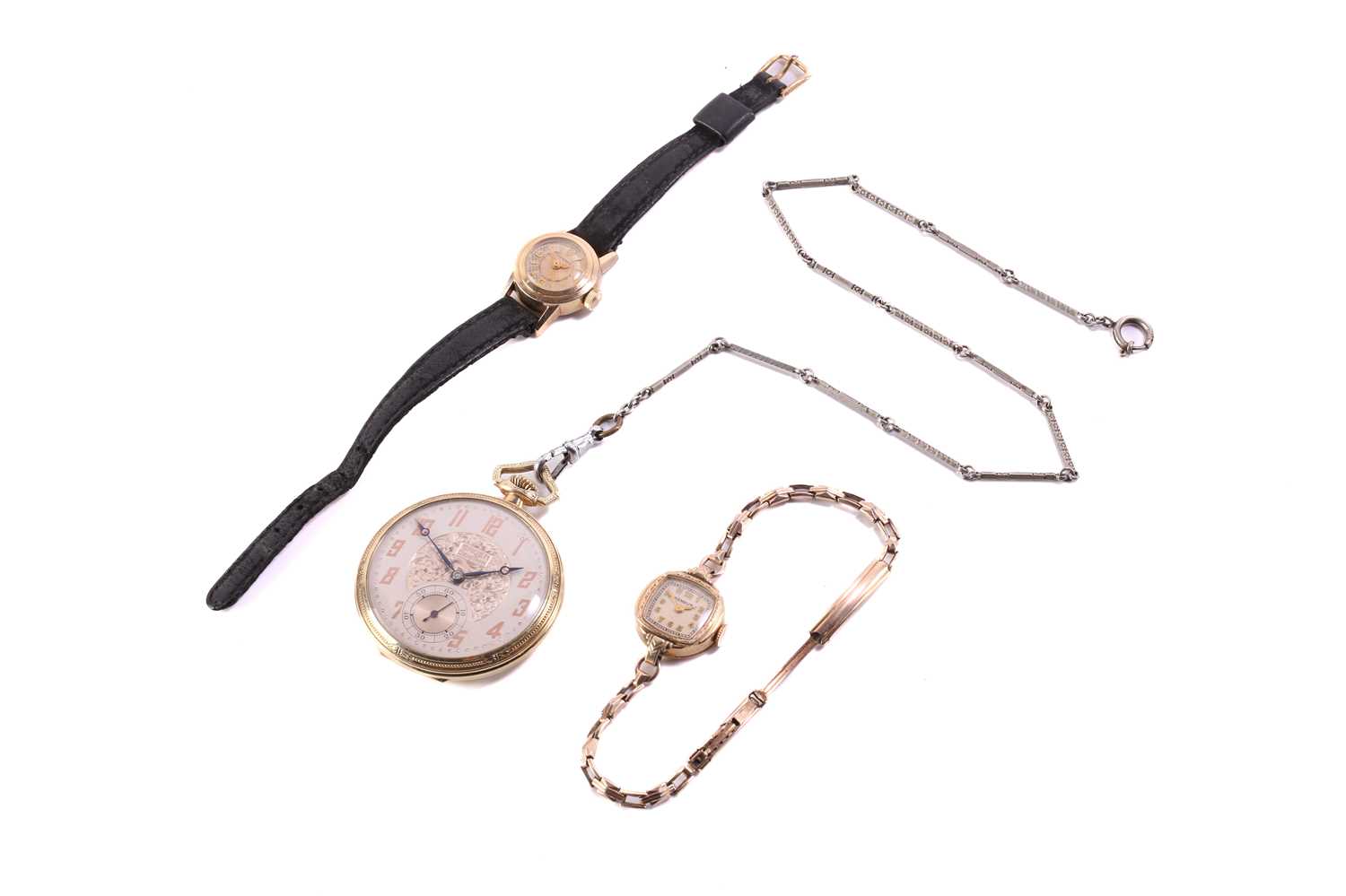 Lot 368 - A collection of two wristwatches and one...
