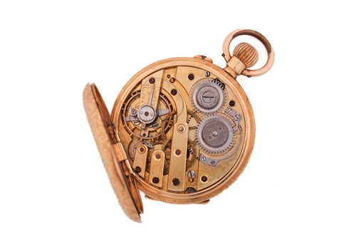 Lot 381 - A late 19th-century open-face pocket watch,...