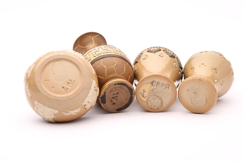 Lot 42 - Ninteen Doulton stoneware miniature vases and...